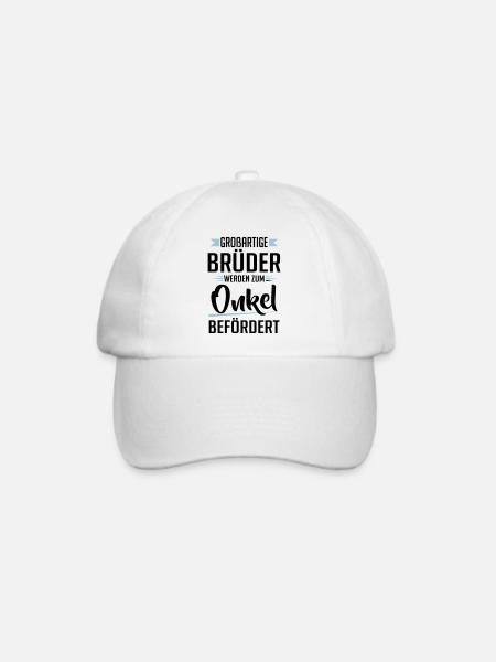 Großartige Brüder werden zum Onkel befördert - Baseballkappe - Weiß/Weiß