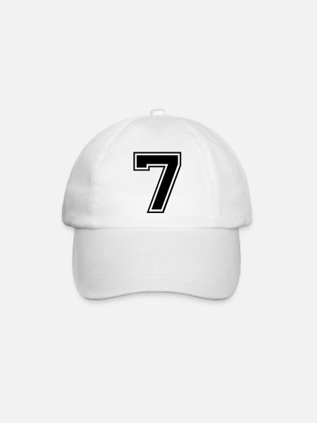 sieben - Baseballkappe - Weiß/Weiß