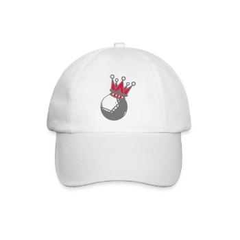 Golfball-Krone crown1 - Baseballkappe - Weiß/Weiß - Vorne