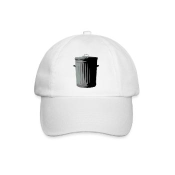 Mülltonne - Baseballkappe - Weiß/Weiß - Vorne