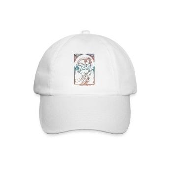 Alfons Mucha - Baseballkappe - Weiß/Weiß - Vorne