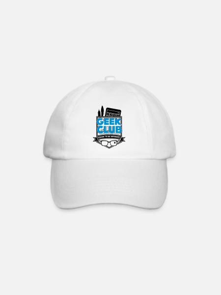Geek Club - Baseballkappe - Weiß/Weiß