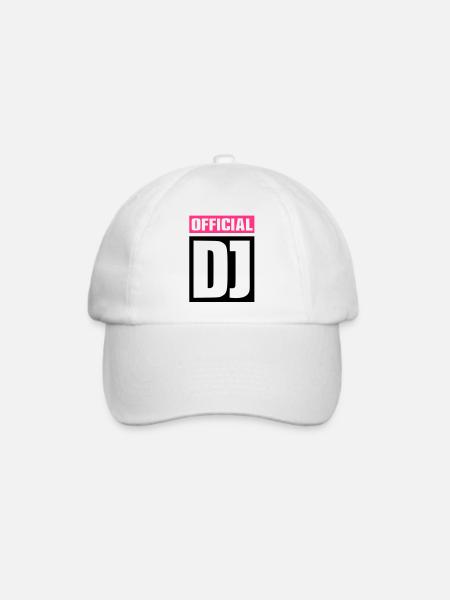 Official DJ - Baseballkappe - Weiß/Weiß