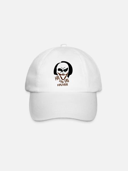 Joker - Lache - Baseballkappe - Weiß/Weiß