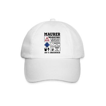 Maurer - Baseballkappe - Weiß/Weiß - Vorne