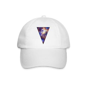 Galaxy - Space - Sterne - Cosmic - Kunst - - Baseballkappe - Weiß/Weiß - Vorne