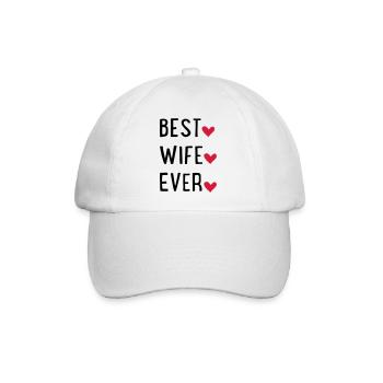 Ehefrau - Baseballkappe - Weiß/Weiß - Vorne