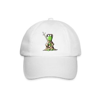 Jedifrosch - Frosch - Baseballkappe - Weiß/Weiß - Vorne