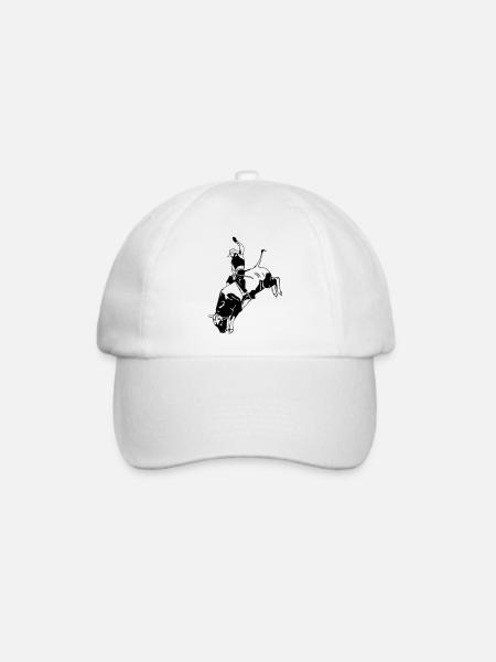 Western Rodeo - Bullrider - Baseballkappe - Weiß/Weiß