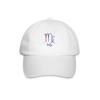 Jungfrau Horoskop geometrisch - Baseballkappe - Weiß/Weiß - Vorne