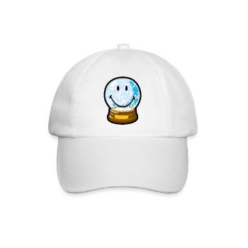Smiley Snow Globe - Baseballkappe - Weiß/Weiß - Vorne