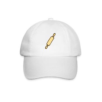 Nudelholz - Baseballkappe - Weiß/Weiß - Vorne