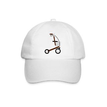 rollator - Baseballkappe - Weiß/Weiß - Vorne