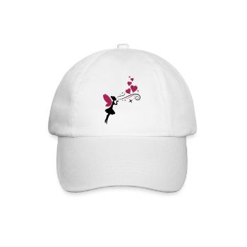 fairy fee hearts - Baseballkappe - Weiß/Weiß - Vorne