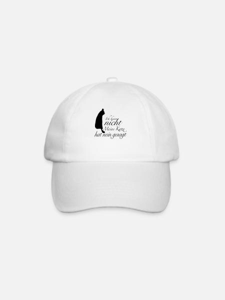 Meine Katze hat nein gesagt - Baseballkappe - Weiß/Weiß