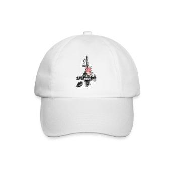 Frankreich - Baseballkappe - Weiß/Weiß - Vorne