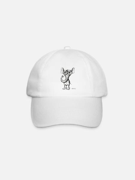 Elefant - Baseballkappe - Weiß/Weiß