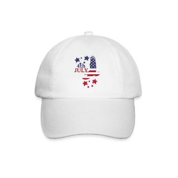 4. JULI TAG INDEPENDENCE - Baseballkappe - Weiß/Weiß - Vorne