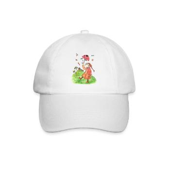 Süßigkeitenregen Masch Märchen - Baseballkappe - Weiß/Weiß - Vorne