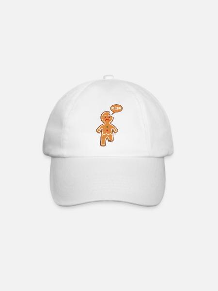 Lebkuchenmann Mi Mi Mi Mimimi Lustige Sprüche - Baseballkappe - Weiß/Weiß