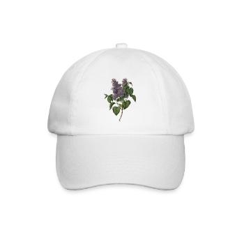 Flieder – lilac - Baseballkappe - Weiß/Weiß - Vorne