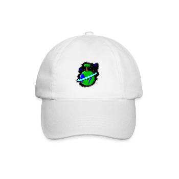 Planet Ökologie - Baseballkappe - Weiß/Weiß - Vorne