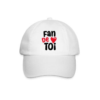 Du bist ein Fan von dir. - Baseballkappe - Weiß/Weiß - Vorne