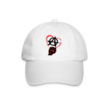 Anarchie Geschenk Symbol RA Relationship Anarchy - Baseballkappe - Weiß/Weiß - Vorne