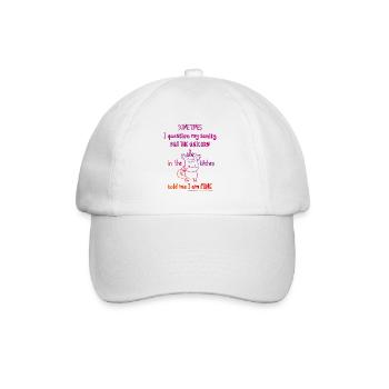 Unicorn! - Baseballkappe - Weiß/Weiß - Vorne
