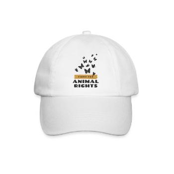 Animal Rights / Tierschutz - Baseballkappe - Weiß/Weiß - Vorne