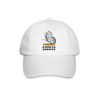 Animal Rights / Tierschutz - Baseballkappe - Weiß/Weiß - Vorne
