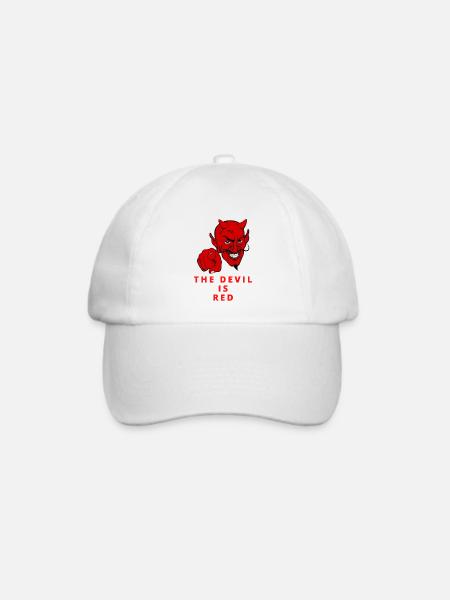Der Teufel ist rot - Baseballkappe - Weiß/Weiß