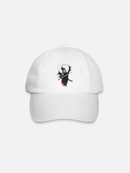 Japan Samurai Krieger - Baseballkappe - Weiß/Weiß