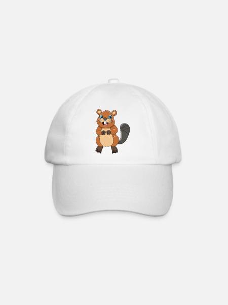 Biber - Baseballkappe - Weiß/Weiß