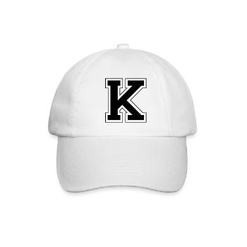 K - Baseballkappe - Weiß/Weiß - Vorne