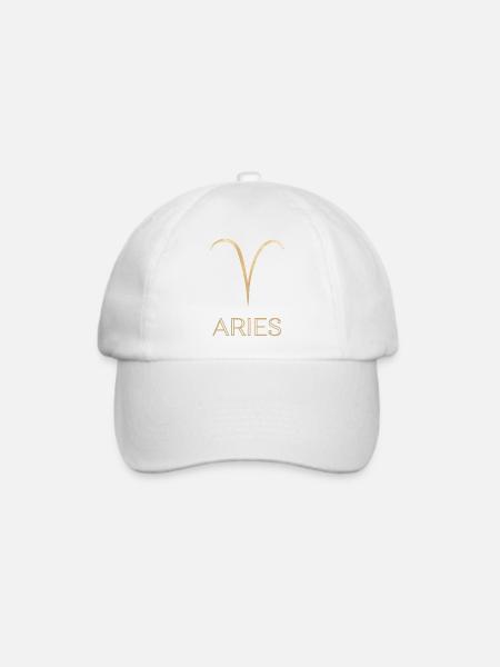 ARIES Zodiac - Baseballkappe - Weiß/Weiß