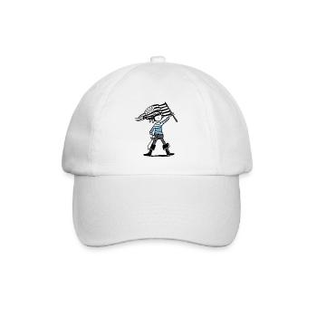 Bretonischer Pirat - Baseballkappe - Weiß/Weiß - Vorne
