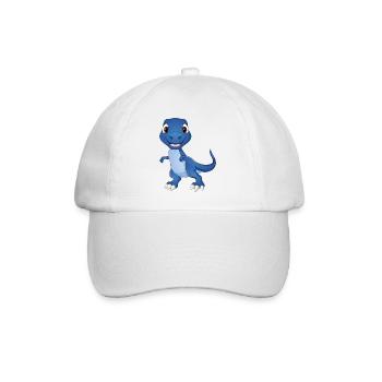 Dinosaurier T-Rex - Baseballkappe - Weiß/Weiß - Vorne