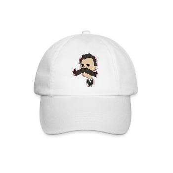 Nietzsche - Baseballkappe - Weiß/Weiß - Vorne