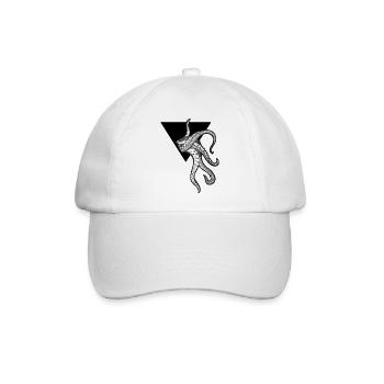 Kraken-Oktopus-Tentakel - Baseballkappe - Weiß/Weiß - Vorne