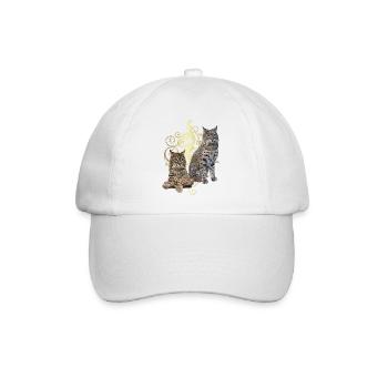 Luchs - Baseballkappe - Weiß/Weiß - Vorne