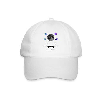 Weltall - Baseballkappe - Weiß/Weiß - Vorne