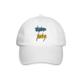 Habe fertig - Baseballkappe - Weiß/Weiß - Vorne