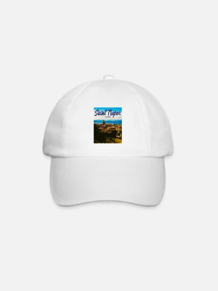 Saint Tropez Küstenflair Côte d'Azur - Baseballkappe - Weiß/Weiß