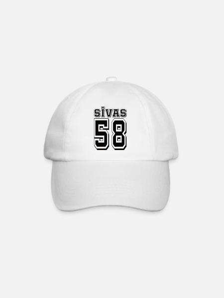 Sivas 58 - Baseballkappe - Weiß/Weiß