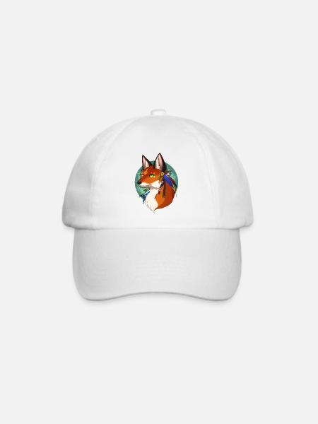 Fox Spirit - Baseballkappe - Weiß/Weiß