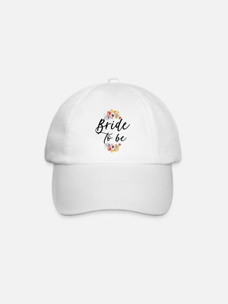 Braut Hochzeit Verlobung - Baseballkappe - Weiß/Weiß