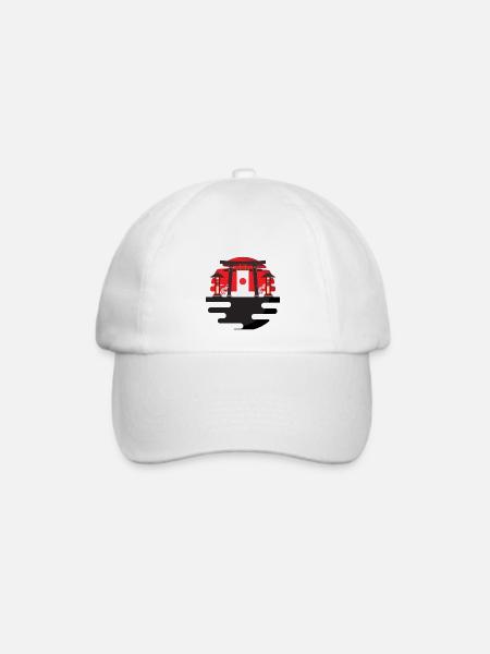 Japan - Baseballkappe - Weiß/Weiß