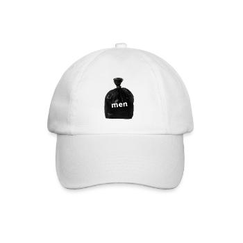 Girlboss Männer sind Müll - Baseballkappe - Weiß/Weiß - Vorne