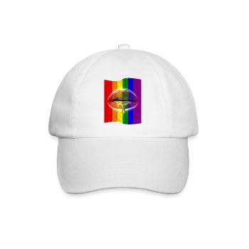Aufrichtige und wahre LGBT-Liebe - Baseballkappe - Weiß/Weiß - Vorne